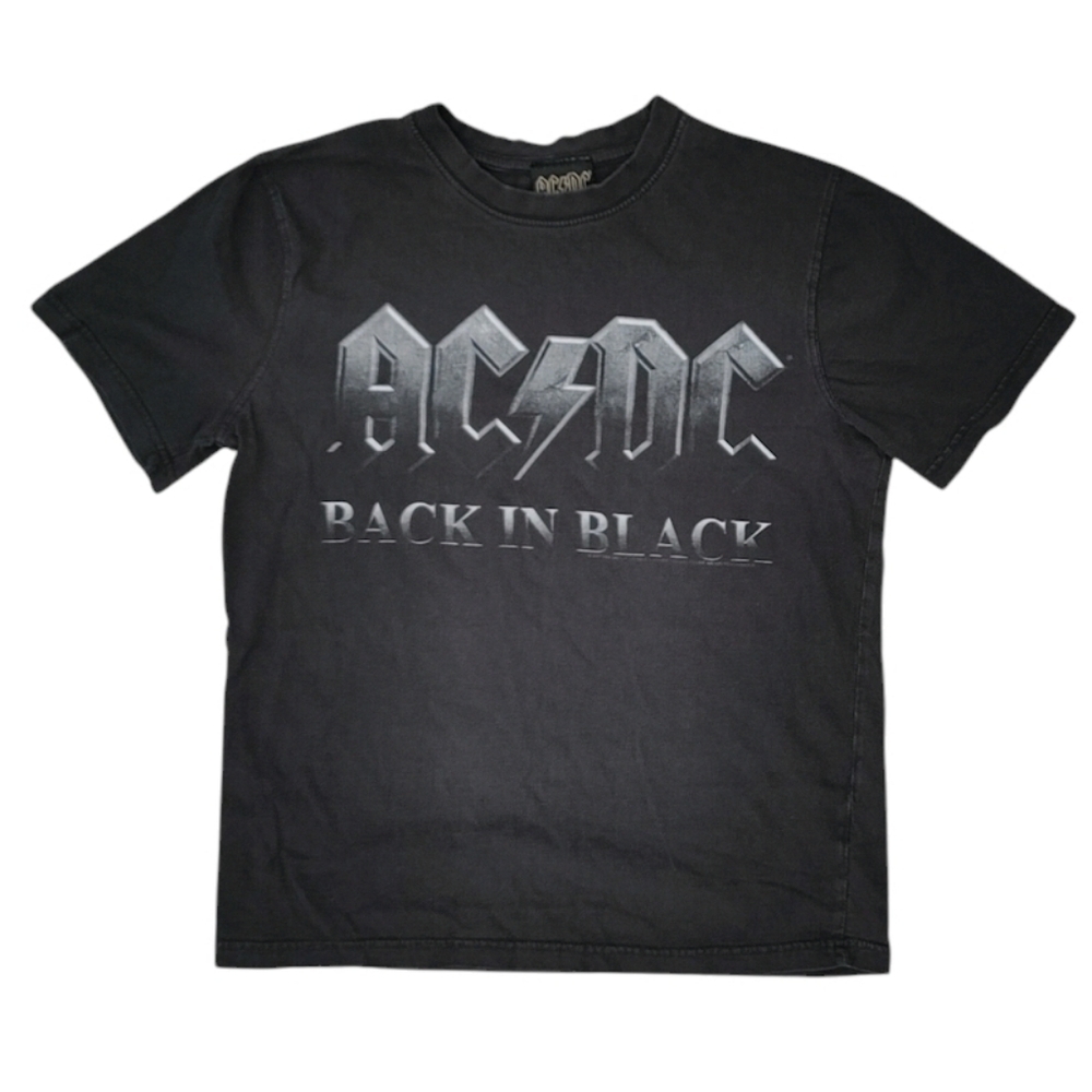 Vtg 2011 AC/DC Back in Black Graphic Print T-Shirt Medium